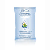 Front view of Satin Smooth Satin cleanser wet wipes in a vertical pillow  bag mock up