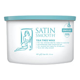 Satin Smooth Tea Tree Wax container on a white background