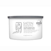 Front view of a 14 ounce can of Satin Smooth Zinc Oxide with its silver-grey lid on