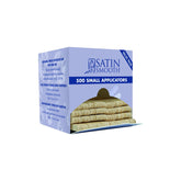 Satin Smooth 500 Small Applicators Value Pack, ideal for waxing, product application, and cosmetic use.