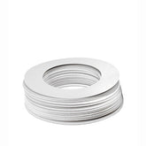Stack of Satin Smooth Universal Protective Collar featuring its circular ring shape