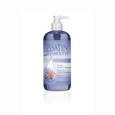 Frontview of a 16-ounce push pump Satin Smooth Satin Azulene