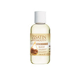 Front view of Satin Smooth Satin Release Wax Residue Remover 4 ounce bottle showing its light amber oil contents