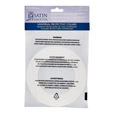 Packaging of Satin Smooth universal protective collars with warning labels.