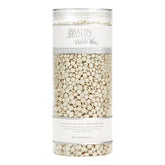 Jar of Satin Smooth Pebble Wax on a white background