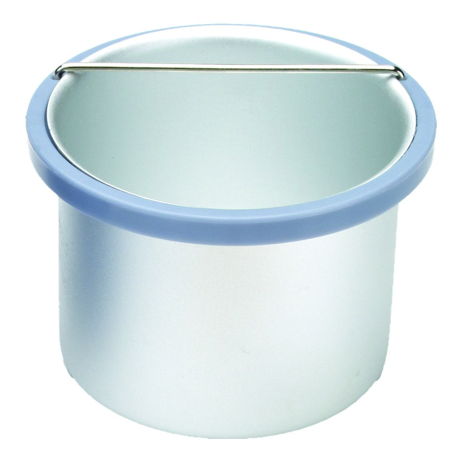 Satin Smooth metal can on a white background
