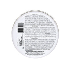 Bottom of Satin Smooth Multidirectional Application Rose Aroma Hard Wax can with directions for use and other information