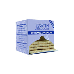Satin Smooth 500 Small Applicators Value Pack, ideal for waxing, product application, and cosmetic use.