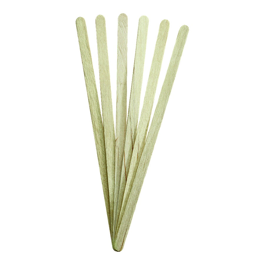 Satin Smooth petite wooden applicator sticks fanned out for detail waxing and beauty treatments.