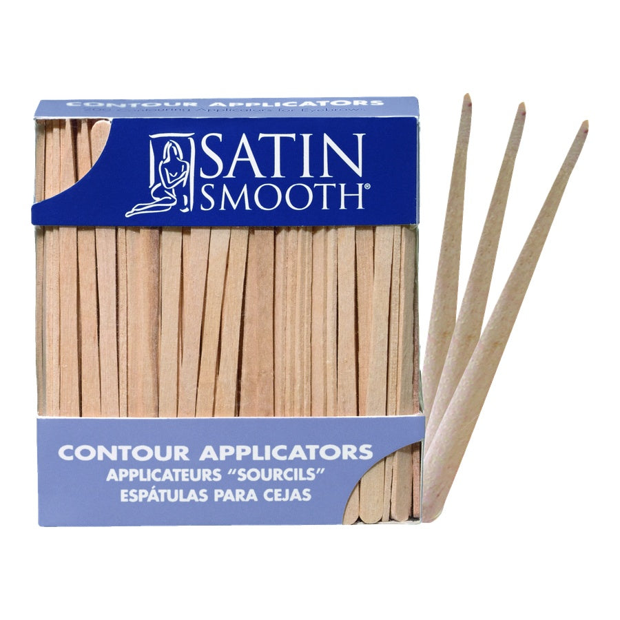 Satin Smooth contour applicators in a box on a white background
