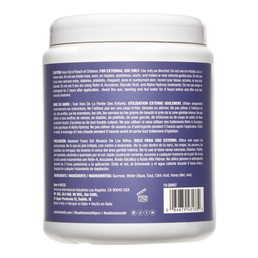 Back label of a supplement container with text and a barcode on a white background