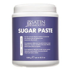 Jar of Satin Smooth Sugar Paste on a white background