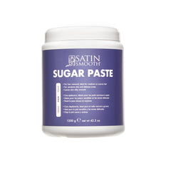 Jar of Satin Smooth Sugar Paste Firm on a white background