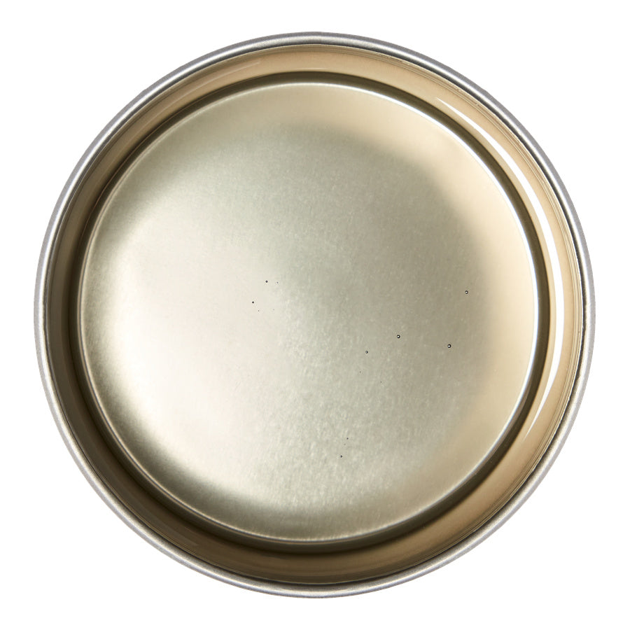 Satin Smooth pure clear wax container open from the top on a white background