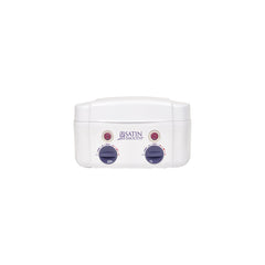White hair straightening device with control knobs on a white background