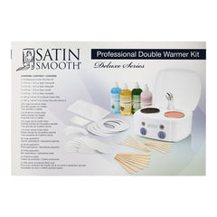 Satin Smooth professional double warmer kit packaging on a white background