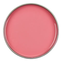Pink lip balm container on a white background