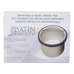 Satin Smooth removable metal insert pot packaging on a white background