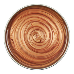 Wooden bowl with swirling pattern on a white background