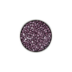 Amethyst crystal pebble wax pebbles on a white background