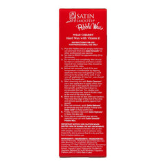 Red box of Satin Smooth Pebble Wax with instructions on a white background