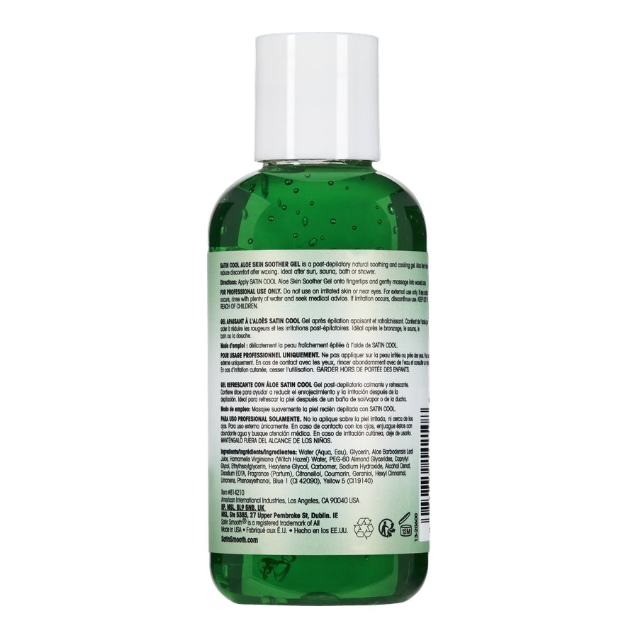 Green bottle with white cap on a white background