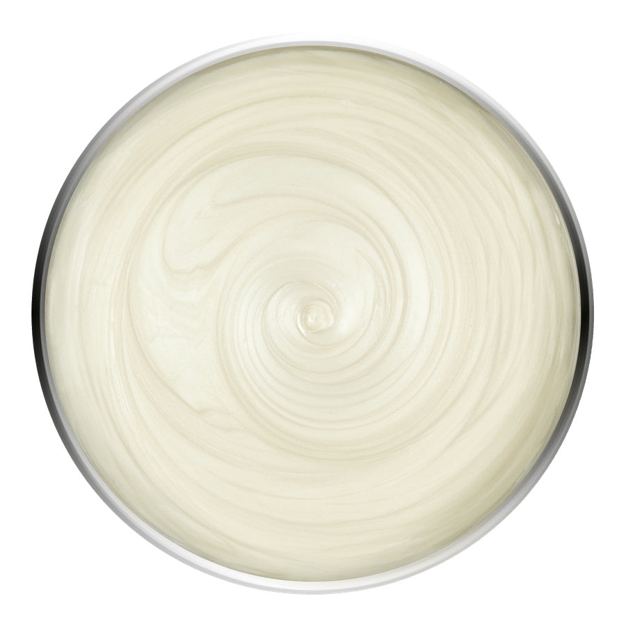 Satin Smooth Pebble Wax melted on a white background