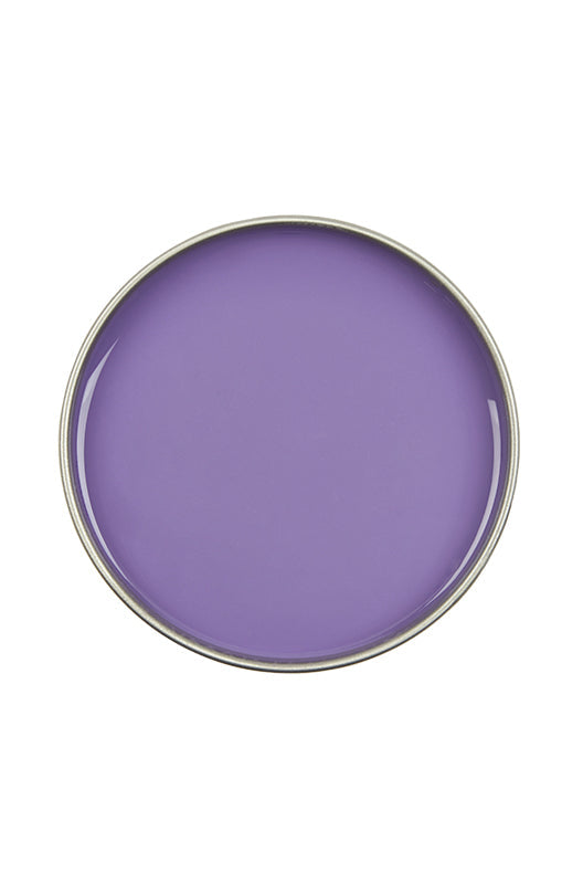 Top view of an open can of Satin Smooth Lavender Wax with Chamomile featuring its contents