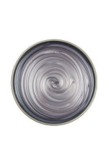 Top view of a can of Satin Smooth SIlver Tourmaline Wax with no lid featuing its glossy silver color