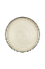 Top view of an open can of Satin Smooth Zinc Oxide Wax showing its creamy beige color