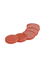 6 berry red Acai Wax Discs stacked inline