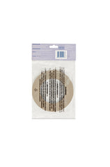 Back of Satin Smooth Universal Protective Collar packaging showing brown collar back with instuctions & plastic bag warning 