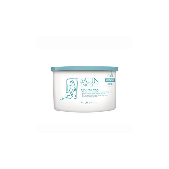 Satin Smooth Satin Smooth Tea Tree Wax 14 oz. Soft and Hard Waxes